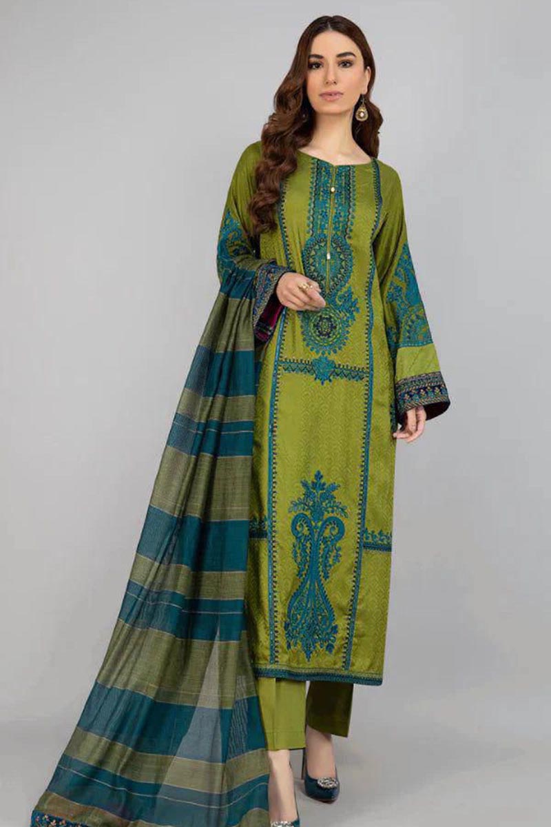 NFS-1062 | Maria B Heavy Embroidered 3Pc Lawn Dress