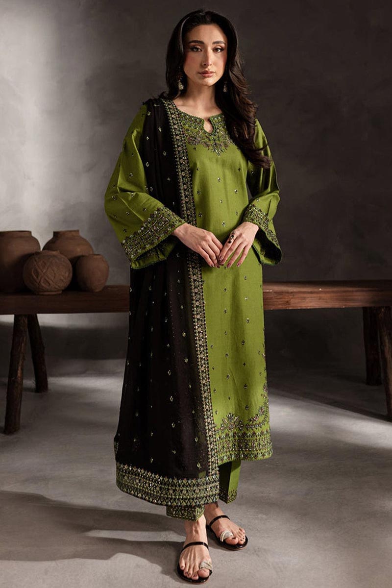 NFS-1067 | Asim Jofa Embroidered 3Pc Lawn Dress