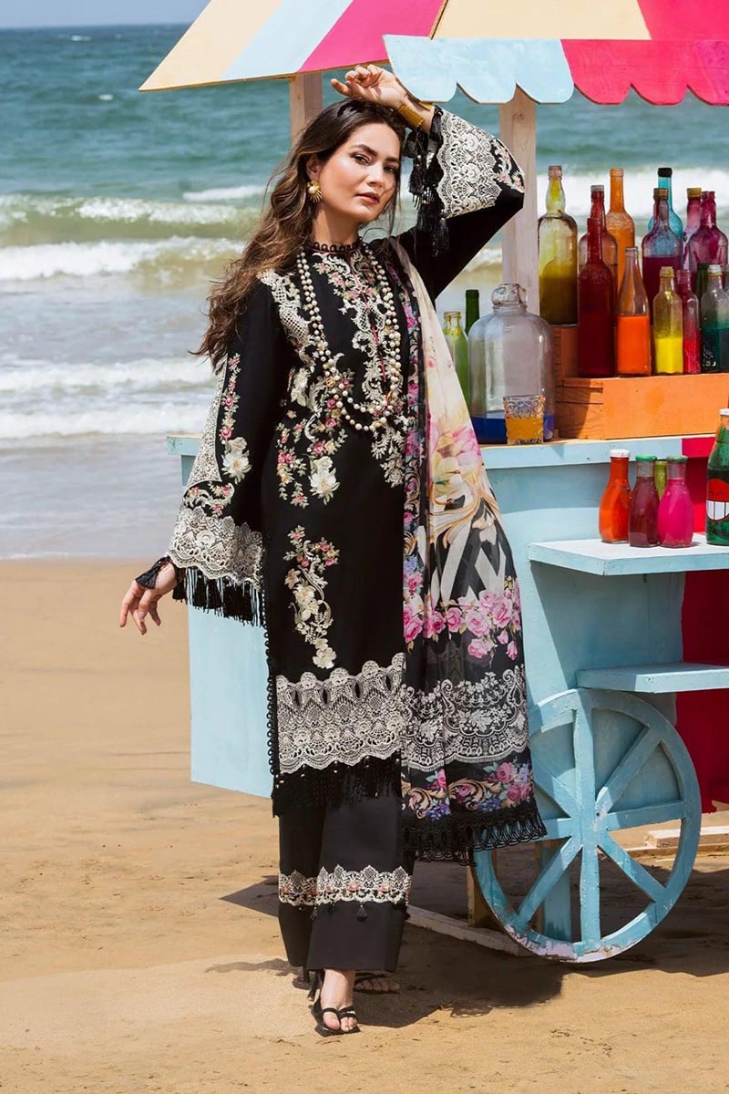 NFS-1069 | Elaf Heavy Embroidered Lawn 3 Piece Dress