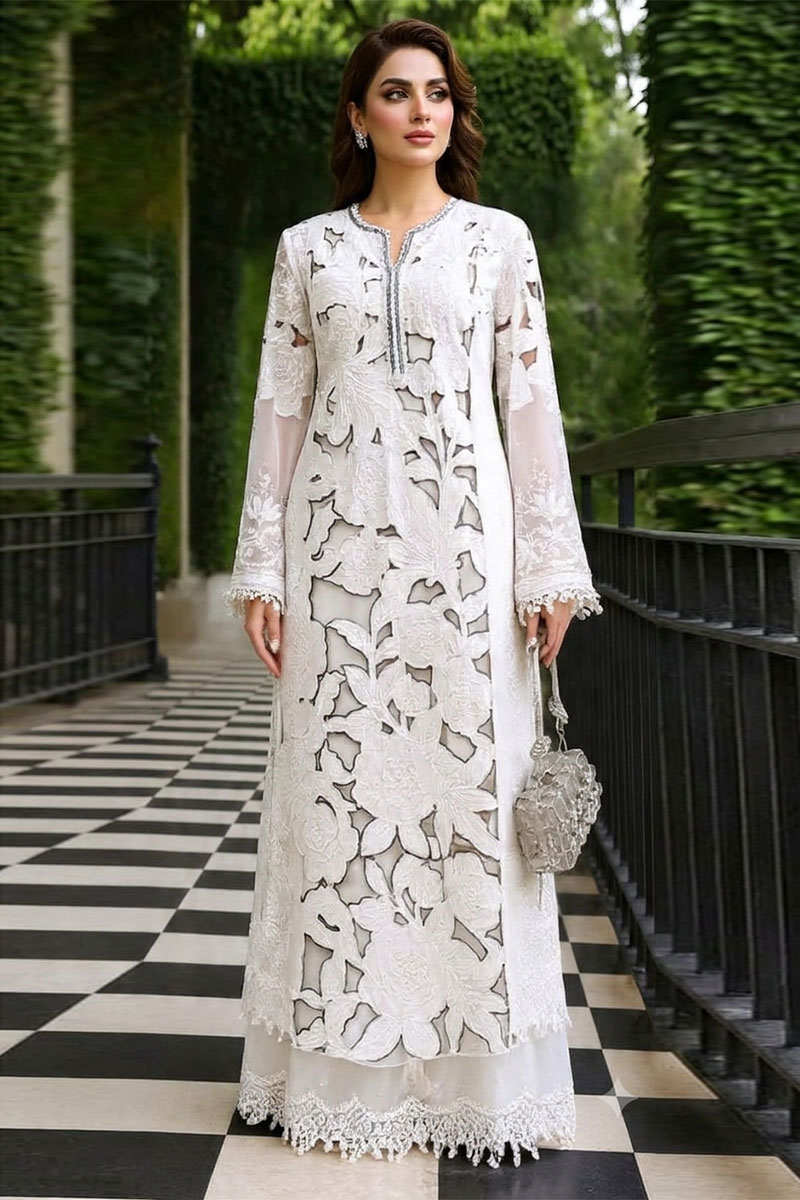 NFS-MB30 | Maria.B Heavy Embroidered Lawn 2Piece Dress