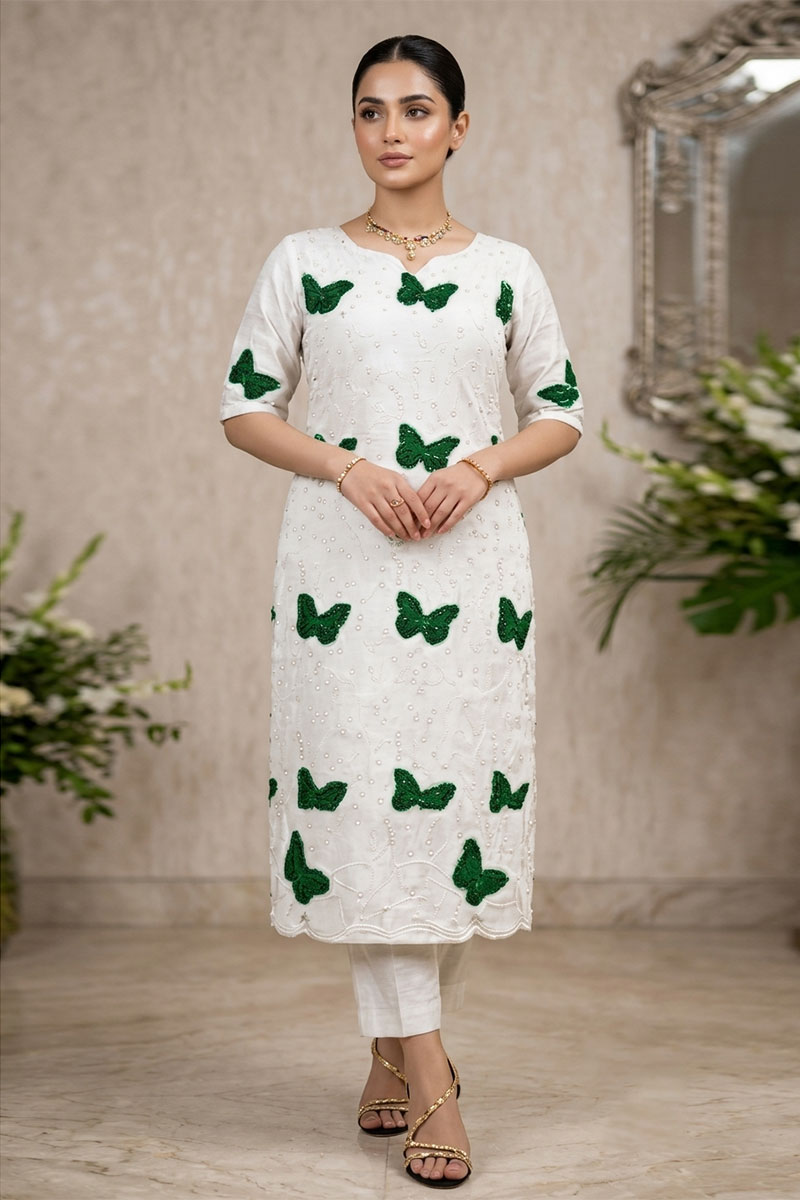 NFS-MB26 | Maria.B Heavy Embroidered Lawn 2Piece Dress