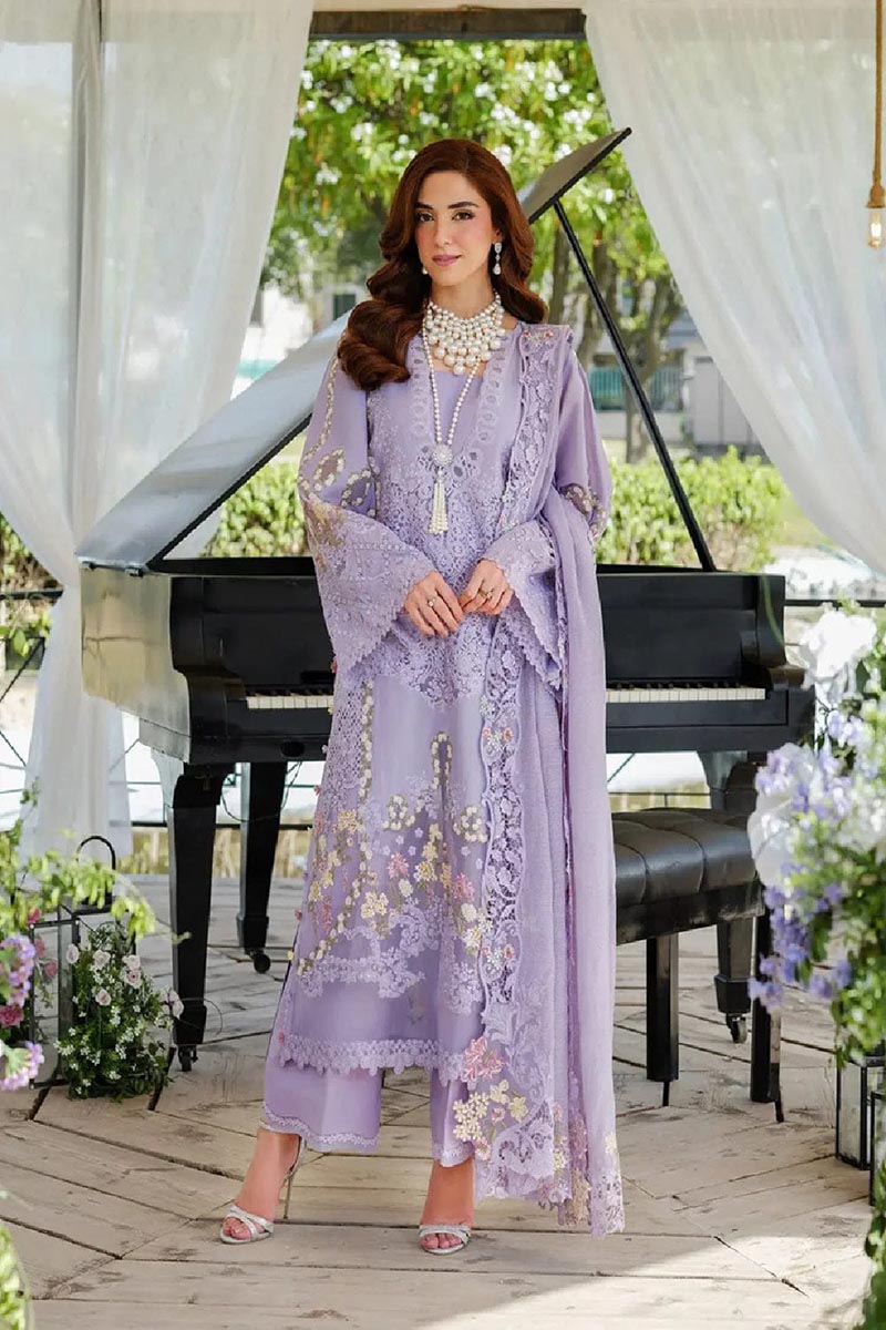 NFS-644 | Elaf Heavy Embroidered Lawn 3 Piece Dress