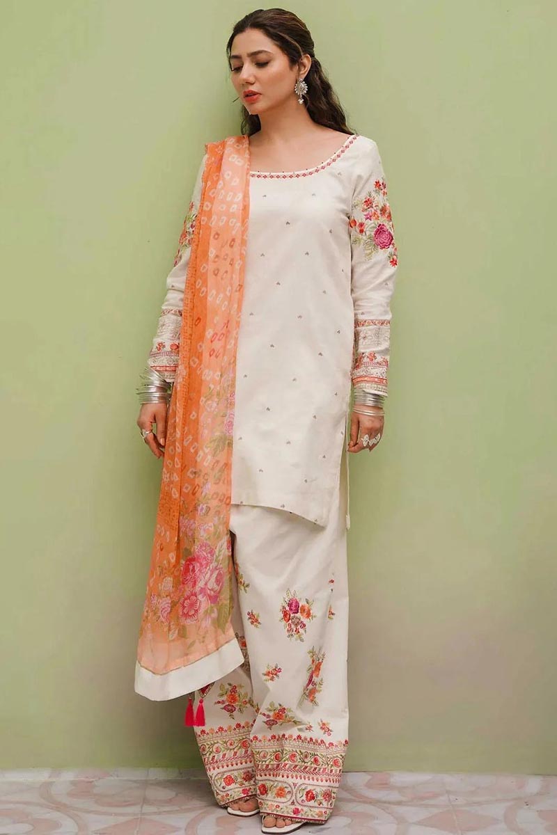 NFS-4124 | Zara Shah Jahan Heavy Embroidered Dhanak 3 Piece Dress