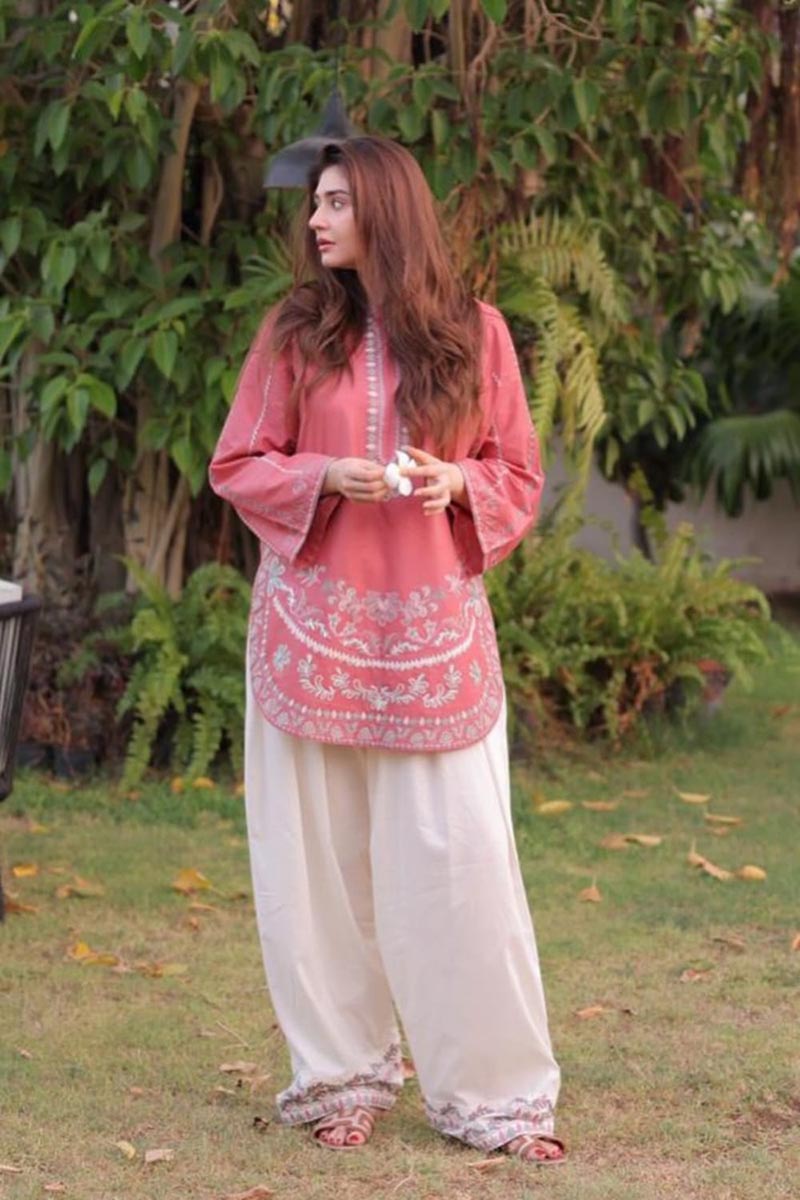 NFS-6210 | Urge Heavy Embroidered Dhanak 2 Piece Dress