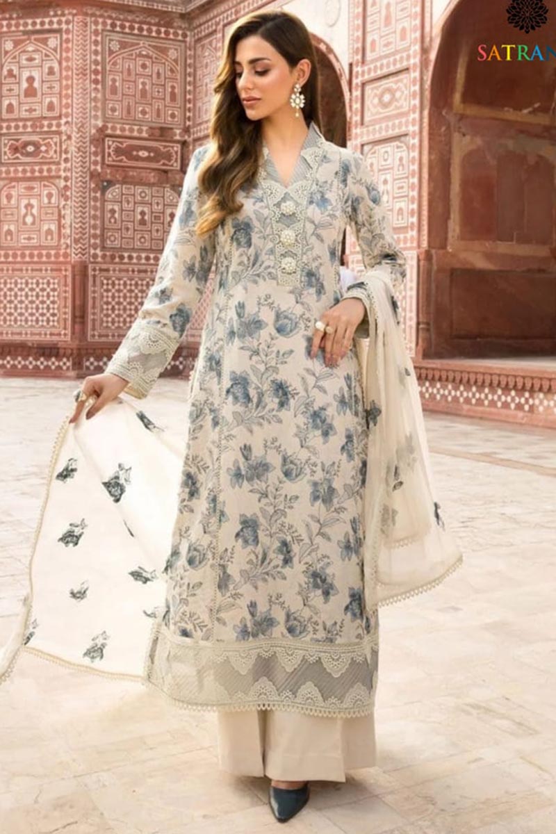 NFS-331 | Bareeze Heavy Embroidered Dhanak 3 Piece Dress