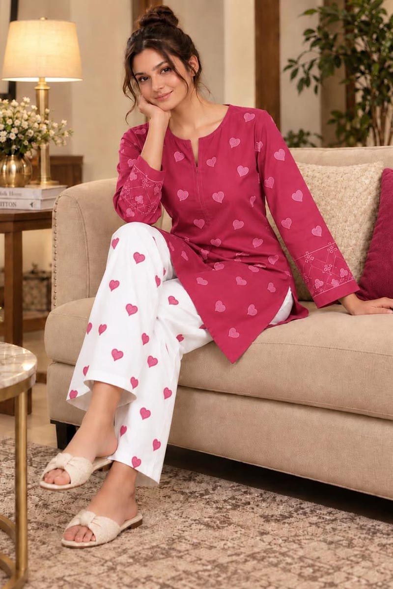 NFS-008 | Bareeze Heavy Embroidered Dhanak 2 Piece Dress(A)