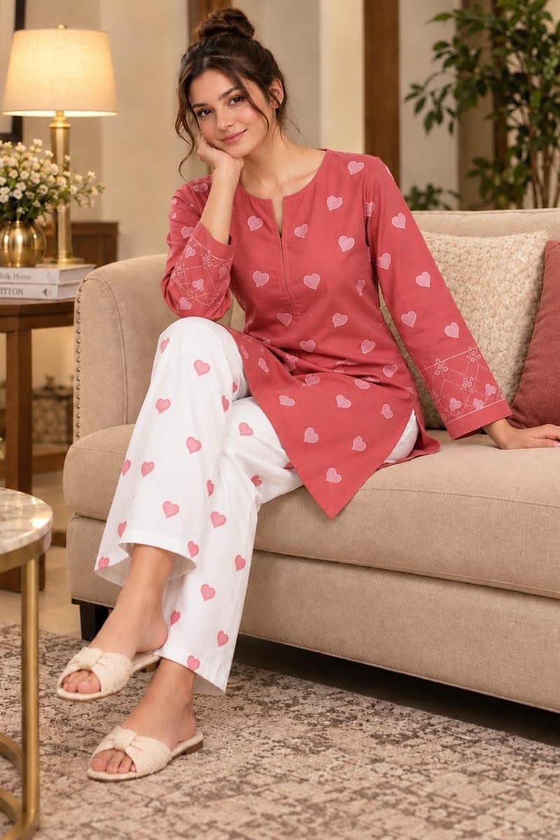 NFS-008 | Bareeze Heavy Embroidered Dhanak 2 Piece Dress(E)